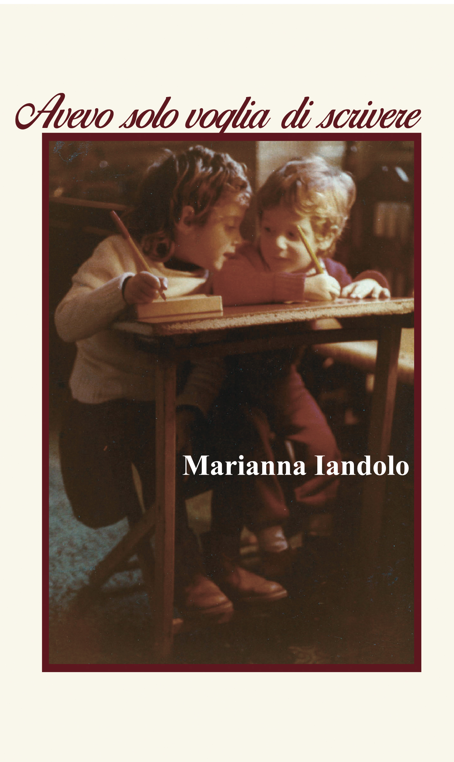 Avevo solo voglia di scrivere